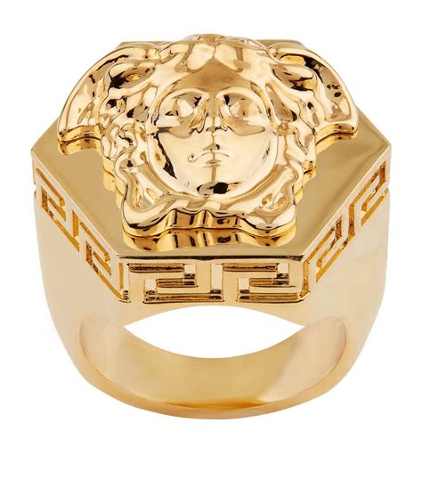 mens versace ring gold|farfetch versace rings men.